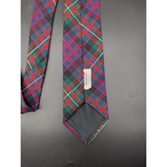Scottish Wool Plaid Neck Tie 100% New Wool Macdonell of Glengarry - Picture 3 of 5